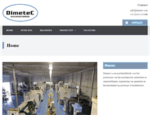 Tablet Screenshot of dimetec.com